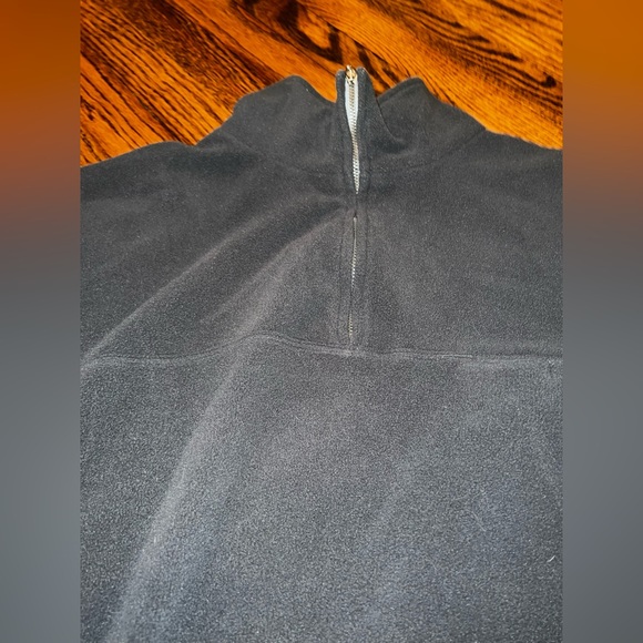 Zegna Sport mens black/dark gray 3/4 zip up fleece MADE IN ITALY size XL - Picture 3 of 9